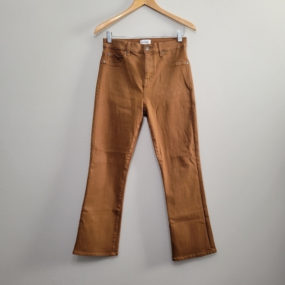 Pistola Lennon High Rise Cropped Boot in coated whiskey - Picture 2 of 10